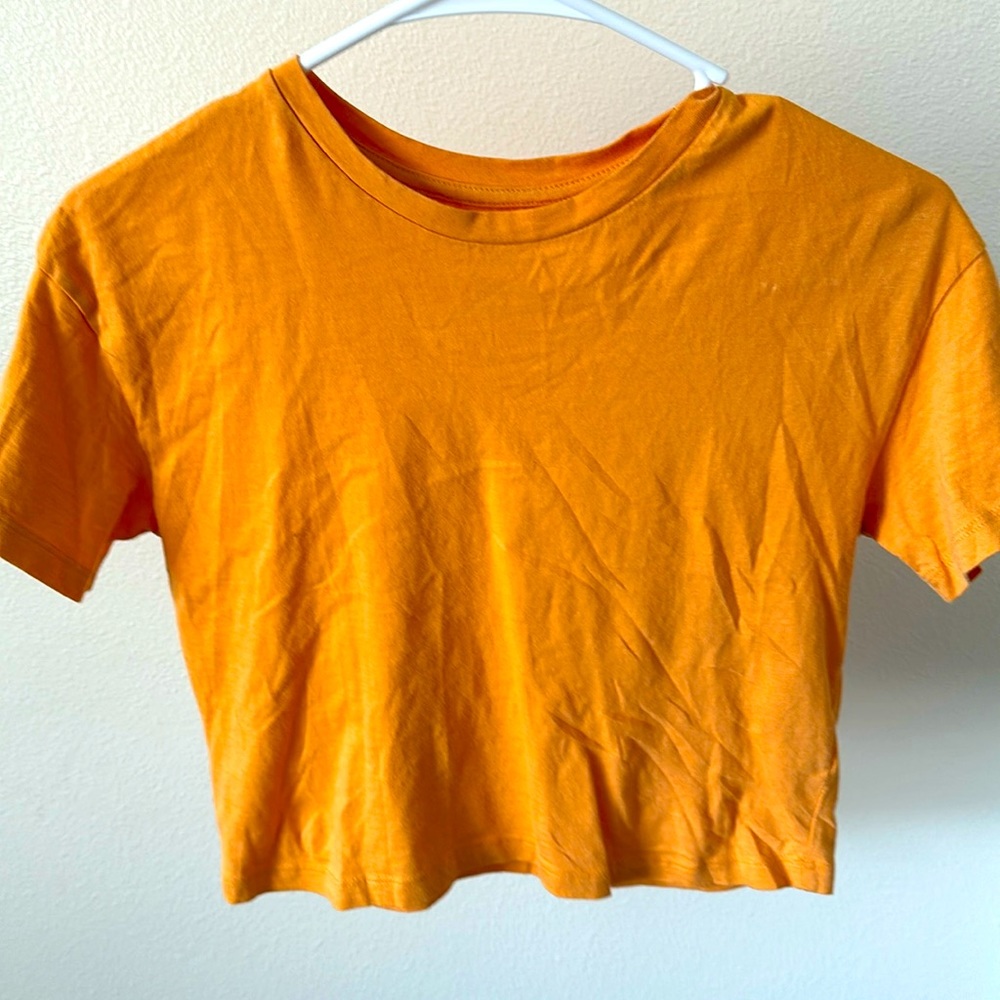 NEVER WORN Orange Isa & Ella Cropped Top size XS, cotton top